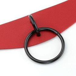 Manfnee PU Leather Choker Punk Lock Goth Emo Charm Spike Rivets Choker Necklace for Man Women