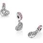 MiniJewelry Family Tree Dangle Charms for Pandora Bracelets Family Heart Tree of Life Sterling Silver Charms for Bracelets