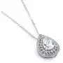 Mariell Pear-Shaped Solitaire Necklace Pendant for Brides - Vintage Wedding Bridal Jewelry Mariell Pear-Shaped Solitaire Necklace Pendant for Brides - Vintage Wedding Bridal Jewelry