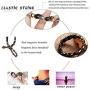 Jstyle 8 Pieces Hematite Magnetic Therapy Bracelet with Jewelry Bag,Strong Elastic,Natural Stones,Stress Relieving Magnet Bracelet Anxiety Relief for Women Men
