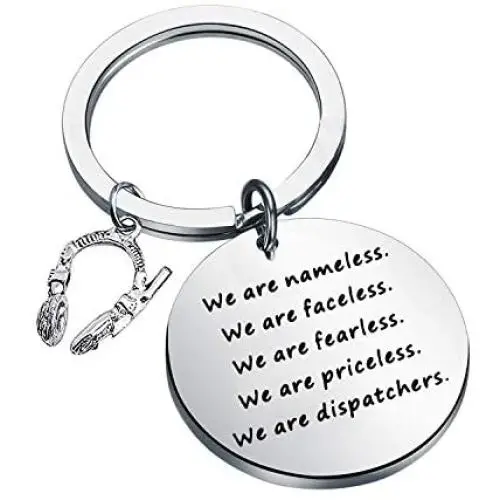 SEIRAA 911 Dispatcher Gifts Emergency Operator Responder Thank You Gift We are Nameless We are Faceless We are Dispatchers Key Chain SEIRAA 911 Dispatcher Gifts Emergency Operator Responder Thank You Gift We are Nameless We are Faceless We are Dispatchers Key Chain