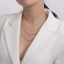 Punk Multi Layered Necklace Gothic Snake Bone Choker Necklaces Collar Hip Hop Thick Chain Chunky Jewelry Women Girls Metal Link Vintage Charm Jewelry Set Night Bar Cuban Choker