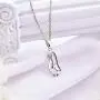 JO WISDOM 925 Sterling Silver Cubic Zirconia Penguin Pendant Necklace,18+2'' Extender JO WISDOM 925 Sterling Silver Cubic Zirconia Penguin Pendant Necklace,18+2'' Extender