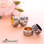 555Jewelry Stainless Steel Daisy Flowers Full Bloom Memorable Band Ring