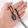 PROSTEEL Initial Letter Pendant Necklace for Men Women, Capital Letter Necklaces A to Z, Black/Yellow Gold Plated Stainless Steel Jewelry, Customize Text Available, Box Chain 20-22 inch Adjustable
