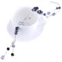 Bocar Chunky Metal Alloy Big Drop Pendant Statement Choker Collar Necklace