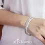 555Jewelry Womens Stainless Steel Two Tone Glitter Swirl Fashion Bangle Bracelet 555Jewelry Womens Stainless Steel Two Tone Glitter Swirl Fashion Bangle Bracelet