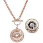 Pizazz Studios Rose Gold Snap Charm Necklace