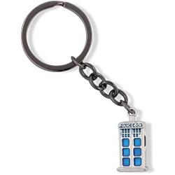 Emerald Park Jewelry Police Box Keychain | for Fans of The Popular TV Series Gift for Men Women Boys Girls Police Decor Call Box Policeman Box - Hypoallergenic