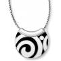 Brighton Sway Reversible Silver Plated Enamel Necklace