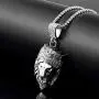 Aiyo Fashion Hip Hop Jewelry Crown Lion Head Pendant Iced Out Clear Rhinestones Curb Cuban Chain Stainless Steel Necklace Aiyo Fashion Hip Hop Jewelry Crown Lion Head Pendant Iced Out Clear Rhinestones Curb Cuban Chain Stainless Steel Necklace