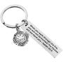 Hibetek Firefighter Prayer Keychain When You Walk Through The Flames Isaiah 43:2 Jewelry Bible Verse Religious Gift Keychain Fireman Graduation Gift