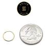 SOLIDGOLD - 14K Yellow Gold Endless Infinity Dainty Small Hoop Sleeper Earrings | 12mm