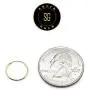 SOLIDGOLD - 14K Yellow Gold Endless Infinity Dainty Small Hoop Sleeper Earrings | 12mm