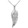 Religious Jewelry by FDJ Textured 925 Sterling Silver Angel Wing Charm Pendant Necklace Religious Jewelry by FDJ Textured 925 Sterling Silver Angel Wing Charm Pendant Necklace