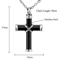 TTVOVO Cremation Urn Necklace for Ashes Memorial Keepsake Ashes Holder Urn Locket Heart Charm Pendant Necklaces for Men Women Stainless Steel Remembrance Waterproof Nickel-Free Hypoallergenic Jewelry
