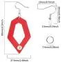 TUUXI 8 Pairs Faux Leather Earrings with Rubber Backs Lightweight Individually Wrapped Dangle Colorful 925 Silver Plated Double Sided Earrings for Women Girl Fashion Gift