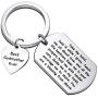 WSNANG Godmother Gift Teach Me All About Love Guide Me in My Faith Keychain Best Godmother Ever Jewelry Baptism Gift for Godmother