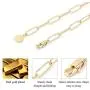 Paperclip Necklace,14K Gold Plated Oval Dainty Choker Chain Link Necklace for Women Girls Paperclip Necklace,14K Gold Plated Oval Dainty Choker Chain Link Necklace for Women Girls