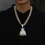 YIMERAIRE Blingbling Necklace for Men Hip Hop Chain Pendant 18K Plated Gold Chain with US Dollar Sign Pendant 90s Necklace Men YIMERAIRE Blingbling Necklace for Men Hip Hop Chain Pendant 18K Plated Gold Chain with US Dollar Sign Pendant 90s Necklace Men