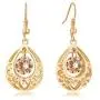 Majesto Jewelry Set Teardrop Necklace Pendant Earrings for Women Teen Little Girls Gift 18K Gold Plated Majesto Jewelry Set Teardrop Necklace Pendant Earrings for Women Teen Little Girls Gift 18K Gold Plated