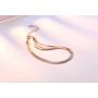 MIXIA Rose Gold/Silver Color Alloy Multilayer Bracelets Snake Chain Charm Bracelets for Women Personality Jewelry