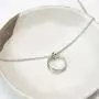 Apology Gift Necklace For Her: Gift to Say Youre Sorry Best Friend, Girlfriend, Jewelry, 2 Linked Circles (silver-plated-brass, NA)