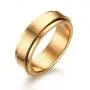 TULIP LY Stainless Steel Spinner Rings Refined Style Unisex Ring Cool Simple Wedding Band Ring 6mm Mens Jewelry Gold Silver TULIP LY Stainless Steel Spinner Rings Refined Style Unisex Ring Cool Simple Wedding Band Ring 6mm Mens Jewelry Gold Silver