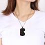 PJ Stainless Steel Ill Hold You in My Heart Puzzle Piece Heart Matching Couple Dog Tag Necklace