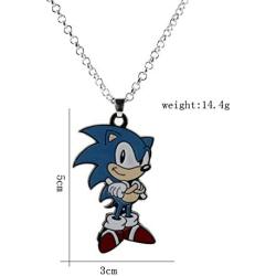 DALAOCU Anime Game Theme Sonic The Hedgehog Pendant Necklace Quality Cosplay Jewelry