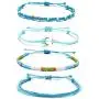 String Wave Ankle Bracelets for Women Adjustable Compass Bracelets Waterproof Handmade Strand Braided Rope Sunflower Boho Bracelet Set Women Teen Girls