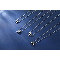 Zealmer Women White Gold Plated Pendant 12 Zodiac Necklace