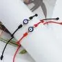 XINSITE Upgraded 7 Knots Evil Eye Bracelet Adjustable Lucky Red String Bracelet Set Kabbalah Protection Friendship Wish Bracelets for Women Men Boy Girl Him Her BFF Friend Gifts with Message Card XINSITE Upgraded 7 Knots Evil Eye Bracelet Adjustable Lucky Red String Bracelet Set Kabbalah Protection Friendship Wish Bracelets for Women Men Boy Girl Him Her BFF Friend Gifts with Message Card