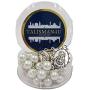 TALISMAN4U Seven Sorrows of Mary Rosary Chaplet White Glass Beads Catholic Jewelry Necklace for Women with Rosary Box