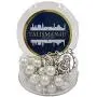 TALISMAN4U Seven Sorrows of Mary Rosary Chaplet White Glass Beads Catholic Jewelry Necklace for Women with Rosary Box