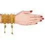 Efulgenz Boho Vintage Antique Gypsy Tribal Indian Oxidized Gold Plated Crystal Tassel Bracelets Bangle Set Jewelry Efulgenz Boho Vintage Antique Gypsy Tribal Indian Oxidized Gold Plated Crystal Tassel Bracelets Bangle Set Jewelry