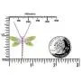 S925 Sterling Silver Dragonfly Colourful Dainty Pendant Necklace for Women Teen Girl
