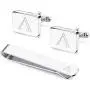 Udalyn Engraved Initial Cufflinks and Tie Clips Set for Men Wedding Business Jewelry with Gift Box Alphabet A-Z Udalyn Engraved Initial Cufflinks and Tie Clips Set for Men Wedding Business Jewelry with Gift Box Alphabet A-Z