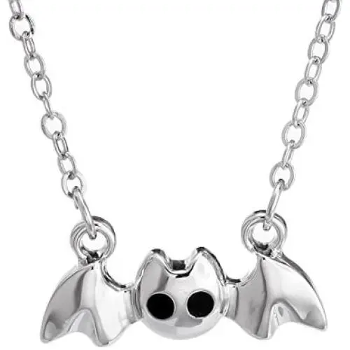 PANGRUI Adorable Tiny Vampire Bat Pendant Necklace, Gift for Batman Fans PANGRUI Adorable Tiny Vampire Bat Pendant Necklace, Gift for Batman Fans