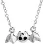 PANGRUI Adorable Tiny Vampire Bat Pendant Necklace, Gift for Batman Fans PANGRUI Adorable Tiny Vampire Bat Pendant Necklace, Gift for Batman Fans