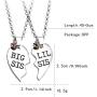 starchenie BFF Best Friend Necklaces for 2/3/4 Girls Fashion Rhinestone Crystal Puzzle Couples Friendship Pendant Necklaces