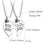 starchenie BFF Best Friend Necklaces for 2/3/4 Girls Fashion Rhinestone Crystal Puzzle Couples Friendship Pendant Necklaces