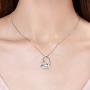 Sloth Necklace Gifts for Women Sterling Silver I Love you to the Moon and Back Heart Pendant Necklaces Mothers Valentines Day Jewelry for Mom Girlfriend