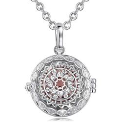 INFUSEU Essential Oil Diffuser Necklaces Aromatherapy Lava Rock Stone Jewelry Gifts Set for Women, 24'' Chain