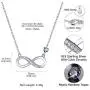 Cubic Zirconia 925 Sterling Silver Infinity Necklace or Earrings Forever Love Heart Jewelry Valentines Gift (Necklace) Cubic Zirconia 925 Sterling Silver Infinity Necklace or Earrings Forever Love Heart Jewelry Valentines Gift (Necklace)