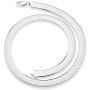 Miabella Solid 925 Sterling Silver Italian 10mm Flat Herringbone Chain Necklace for Women Men 17, 18, 20, 22 Inch Made in Italy
