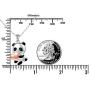 Sterling Silver Forever Love Cute Animal Love Heart Necklace Ring Earrings for Women Graduation Gift