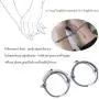 Cassfic Anniversary Bracelets Set for Couples Rope Braided Couple Bracelets Vows of Eternal Love Pendants Bracelet with Magnetic Bells Gift Jewelry Set for Couple