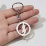 Rinhoo Stainless Steel Superhero Flash Lightning Pendant Necklace for Men boy girls Gift