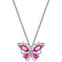 Hipunk 925 Sterling Silver Birthstone Butterfly Jewelry Women Crystal Animal Cute Butterflies Birthday Necklace/Earring/Ring/Bracelet Sets Birth Stone Statement Anniversary Jewellery